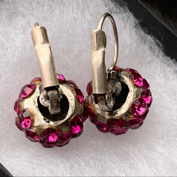 Vintage Rhinestone Earrings - Picture 4 of 7